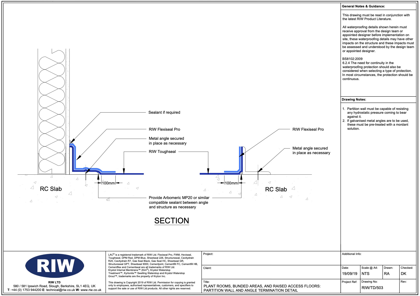 Typical Details - Technical Downloads | RIW